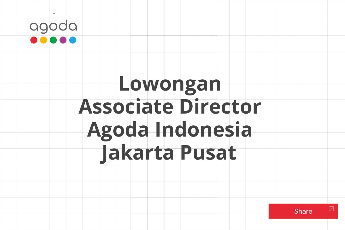 Lowongan Associate Director Agoda Indonesia Jakarta Pusat