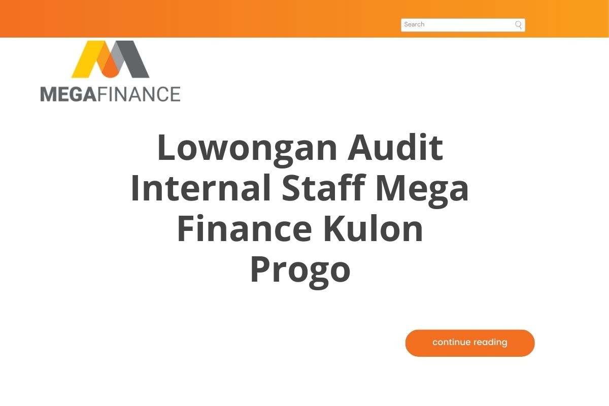 Lowongan Audit Internal Staff Mega Finance Kulon Progo