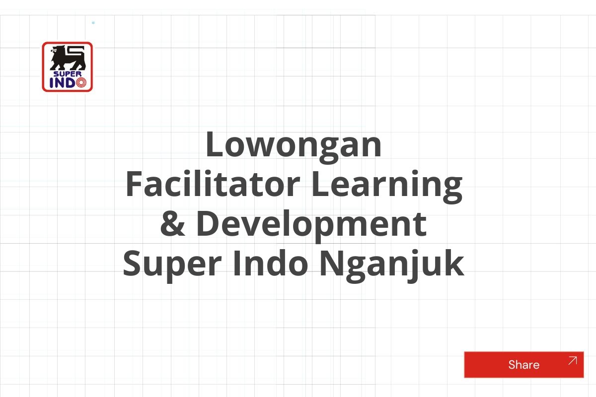 Lowongan Facilitator Learning & Development Super Indo Nganjuk